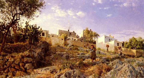Monsted Peder Mork A View Of Anacapri