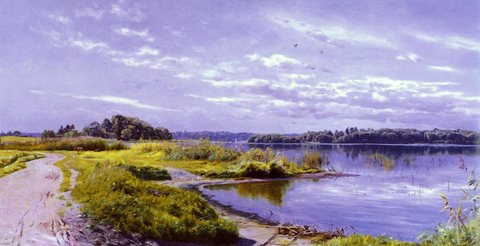 Monsted Peder Mork River Landscape