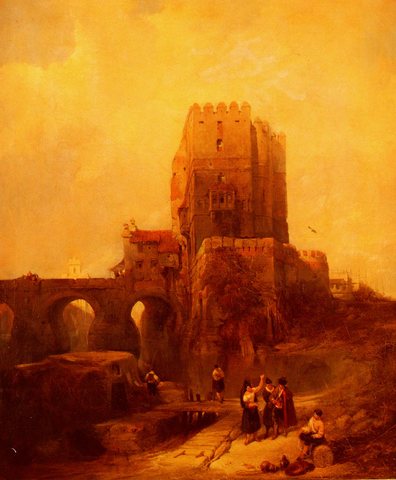 Moorish Tower On The Bridge At Cordiva