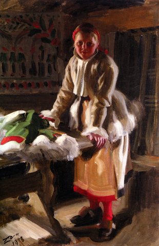 Morakulla I Vinterdrakt (A Girl from Mora in WAnders Anders