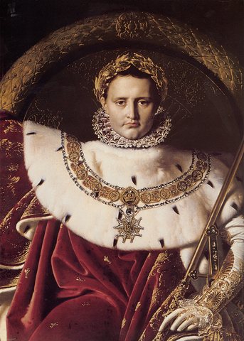 Napoleon I on His Imperial Throne detail