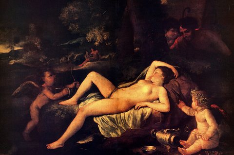 Nicholas Sleeping Venus and Cupid