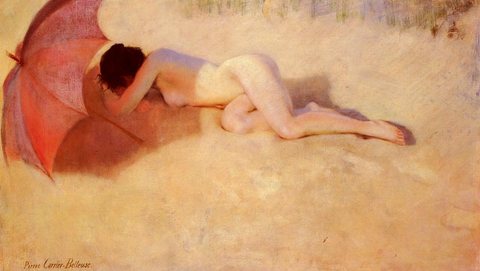 Nu Sous Un Parasol