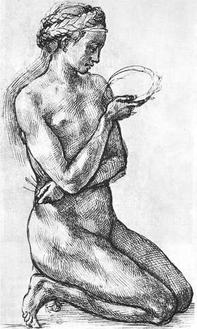 Nude Woman on her Knees