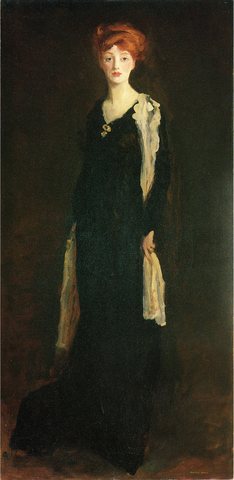 O in Black with Scarf aka Marjorie Organ Henri