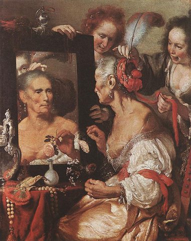 Old Woman At The Mirror
