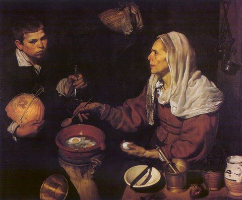 Old Woman Poaching Eggs