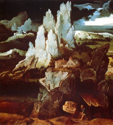 Patenier Joachim St Jerome In A Rocky Landscape