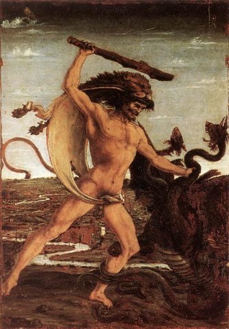 POLLAIUOLO Antonio del Hercules And The Hydra