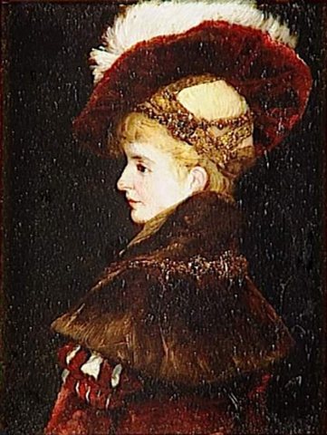 portrait de femme en costume d apparat