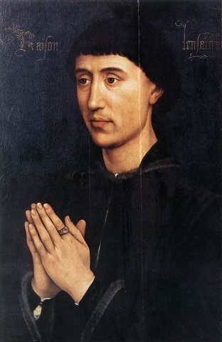 Portrait Diptych of Laurent Froimont (right wing)