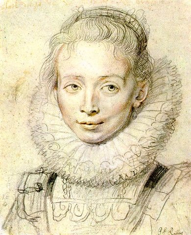 Portrait of a Chambermaid Chalk