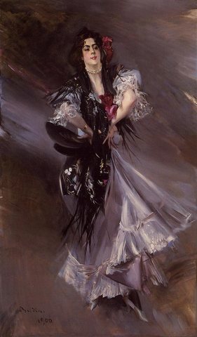 Portrait of Anita de la Ferie -The Spanish Dancer
