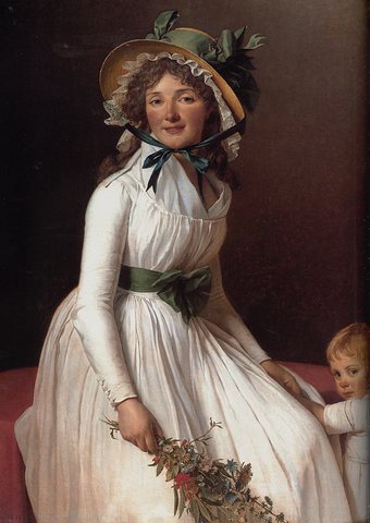 Portrait of Emilie Serizait and Her Son