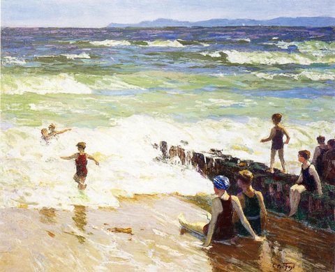 Pothast Edward Bathers by the Shore