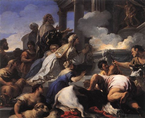 Psyches Parents Offering Sacrifice To Apollo