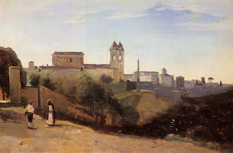 Rome Monte Pinco the Trinita dei Monte View from the Garden of the Academie de France