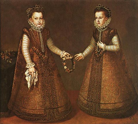 SANCHEZ COELLO Alonso Infantas Isabel Clara Eugenia And Catalina Micaela