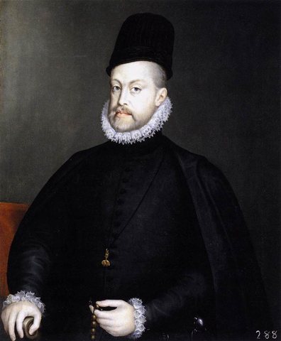 SANCHEZ COELLO Alonso Philip II Holding A Rosary