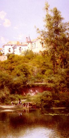 Sanchez Perrier Emilio Boating At The Edge Of The Town