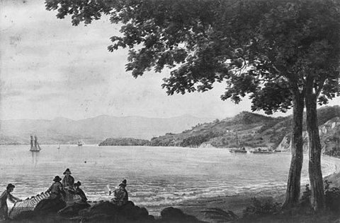 Shad Fishermen On The Shore Of The Hudson River