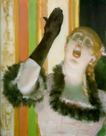 singer with glove