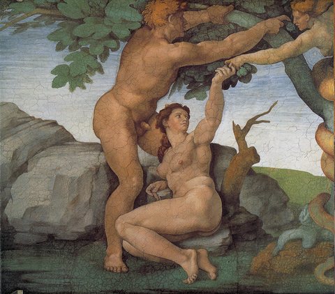 Sistine Chapel Ceiling Genesis The Fall and Expulsion from Paradise The Original Sin