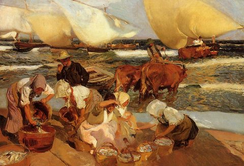 Sorolla y Bastida Joaquin Beach at Valencia aka Afternoon Sun
