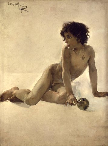 Sorolla y Bastida Joaquin El nino de la bola