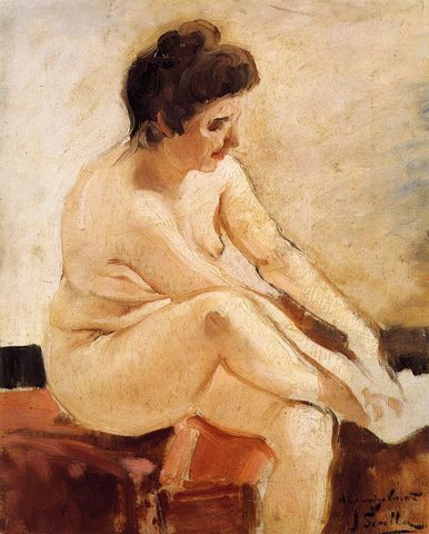 Sorolla y Bastida Joaquin Seated Nude