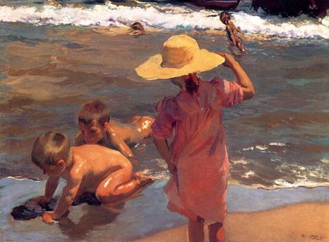 Sorolla y Bastida Joaquin The Young Amphibians