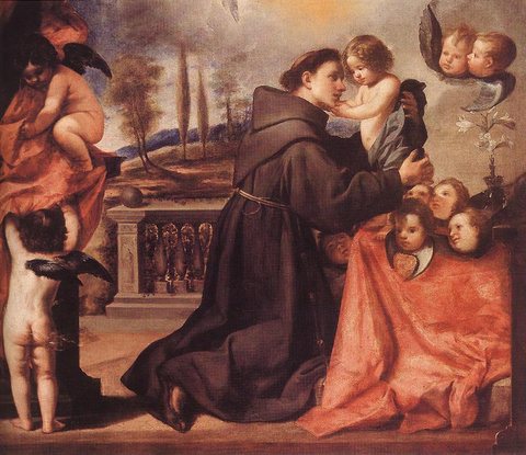 St Anthony Of Padau With Christ Child