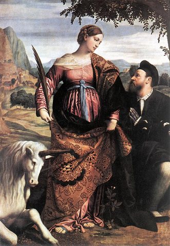 St Justina With The Unicorn