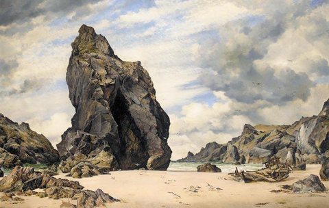 Steeple Rock Kynance Cove Lizard Cornwall Low Water