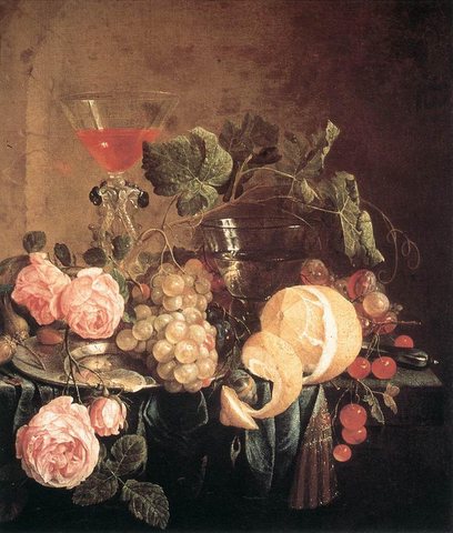 Still Life With Flowers And Fruit