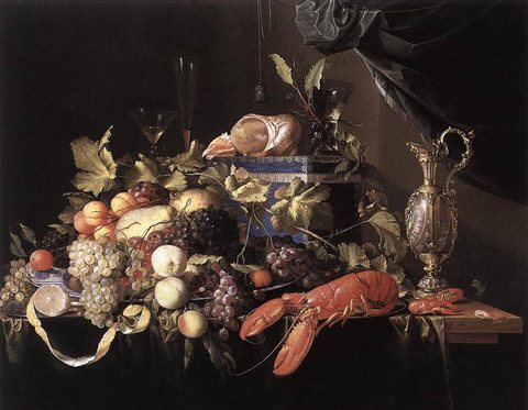 Still Life With Fruit And Lobster