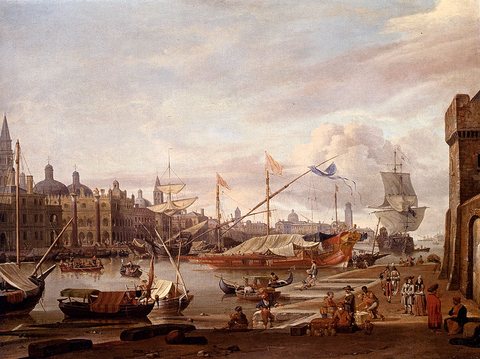 Storck Abraham Jansz A Capriccio Of The Grand Canal Venice