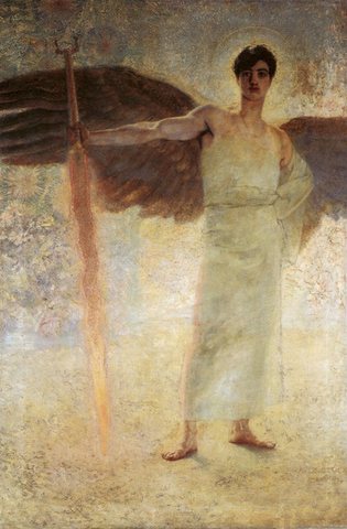 Stuck Edward von Angel with The Flaming Sword