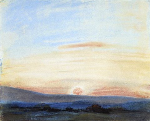 Study of Sky Setting Sun