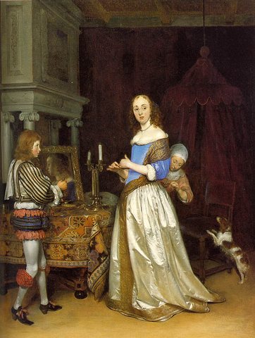 TERBORCH Gerard Lady At Her Toilette