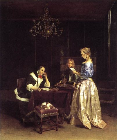 TERBORCH Gerard Woman Reading A Letter