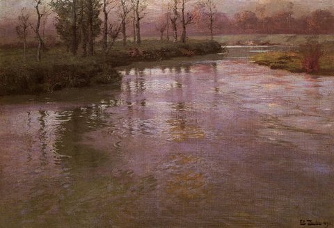 Thaulow Frits On The French River