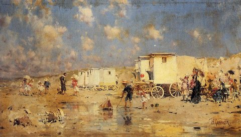 The Beach At Scheveningen Holland