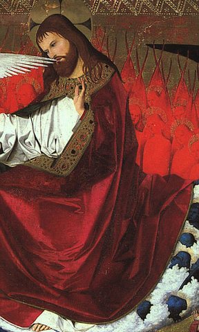 The Coronation Of The Virgin Detail Jesus