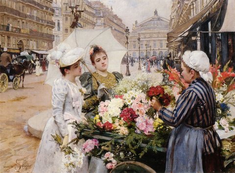 The Flower Seller Avenue de LOpera Paris