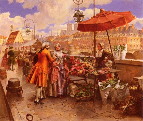 The Flowers-Seller Along The Seine