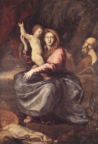 The Holy Family at the Palm tree