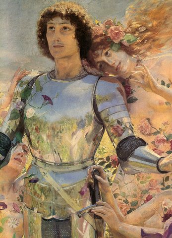 The Knight of the Flowers detail left