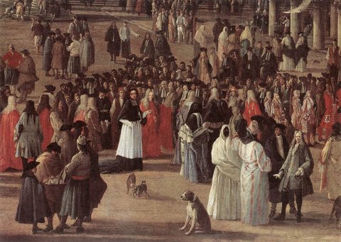 The Reception Of Cardinal Cesar D Estrees detail