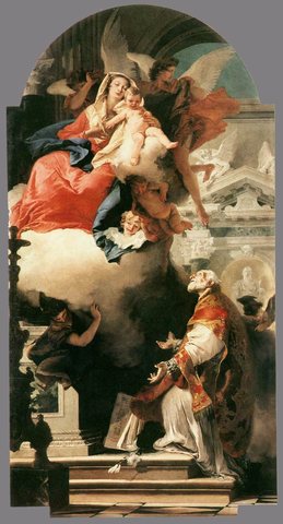 The Virgin Appearing to St Philip Neri